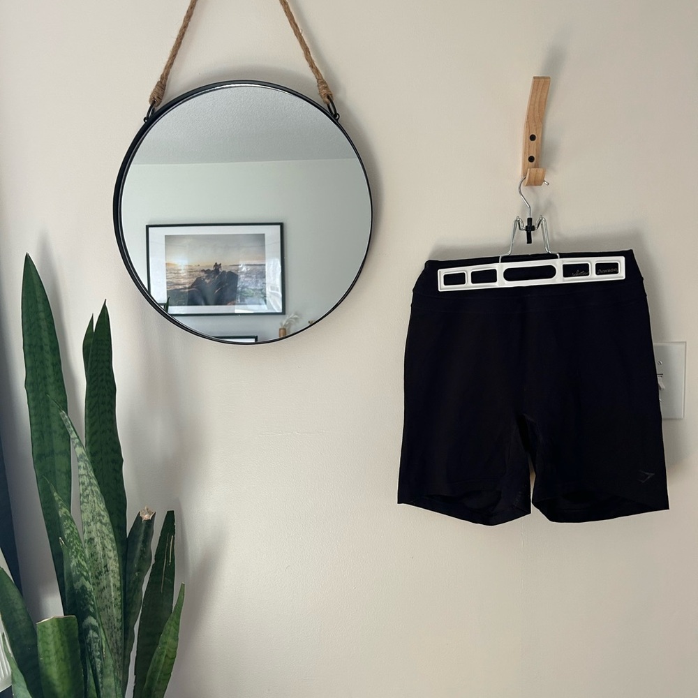 Gymshark x Whitney Simmons - Black Biker Shorts with scrunch seat detail